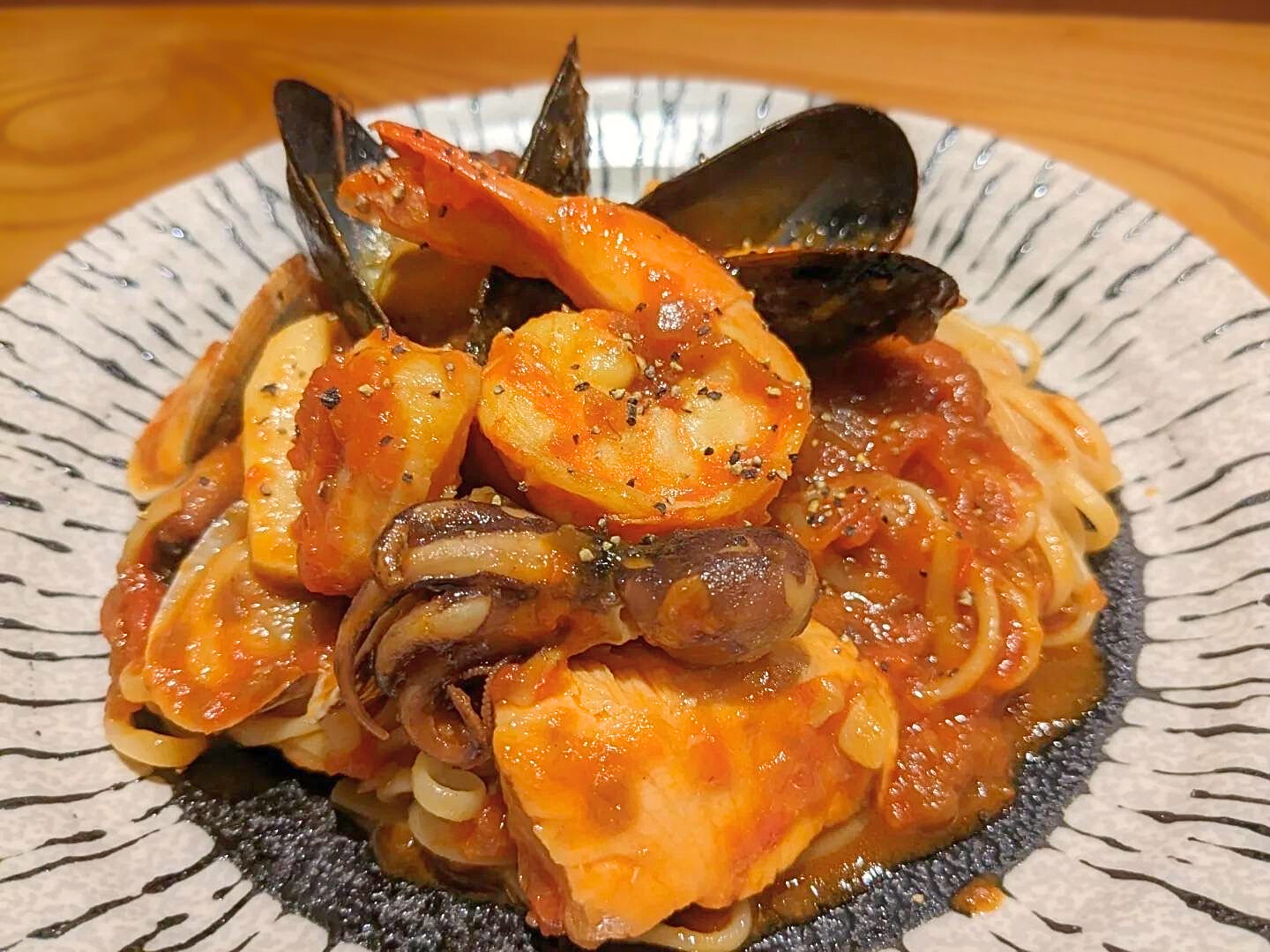 海鮮たっぷりぺスカトーレの写真